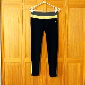 Woman's RBX Medium Black and Yellow Legging/Yoga Pants